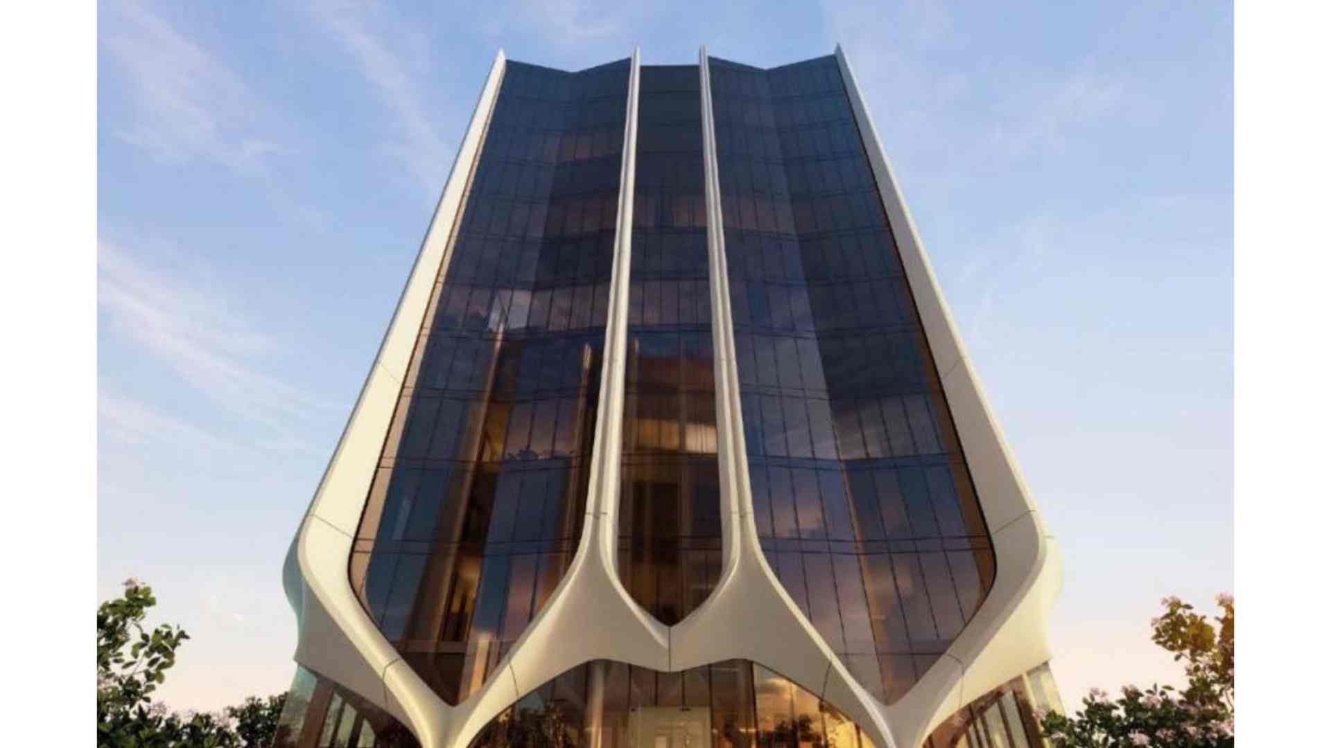 futuristic modern architectural building