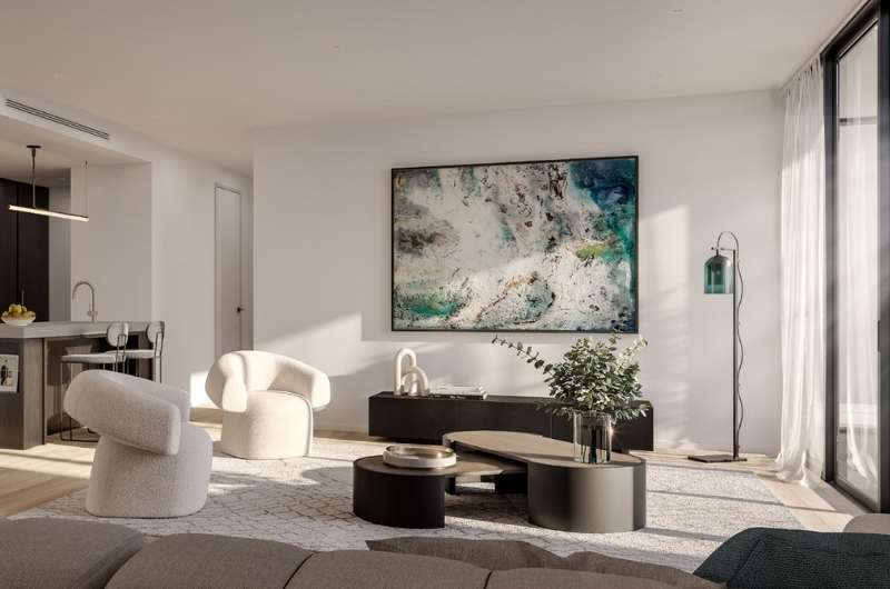 modern furnished living room